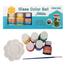 Keep Smiling Ceramic Color Paint Set With Palette And Brush 25ml 6pcs image