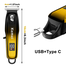 Kemei KM-J03 Cordless Hair Clipper And Trimmer For Men image