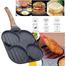 Ketsicart Four-Cup Egg Pan Frying Egg Cooker Burger Pan for Breakfast Non-sti Frying Pan image