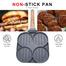 Ketsicart Four-Cup Egg Pan Frying Egg Cooker Burger Pan for Breakfast Non-sti Frying Pan image