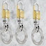 Key Chain Pendent Ring Holder Metal Golden And Silver image