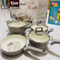 Kiam Chromatic Induction Burner 7 Pcs Cookware Set Light Grey - 500 ml image