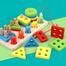 Kidology Kids Wooden Stacking Toys, Shape Sorting Board And Wooden Toddler Fishing Toys image