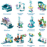 Kidpal Girls Building Blocks Set Toy 12-in-1 Princess Toys For Girls image