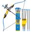 Kids Bow and Arrows Archery Set Toy with 3 Suction Cup Arrow image