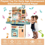 Kids Kitchen Playset Mini Kitchen Toy 87 Pcs Set image