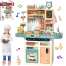 Kids Kitchen Playset Mini Kitchen Toy 87 Pcs Set image