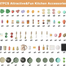 Kids Kitchen Playset Mini Kitchen Toy 87 Pcs Set image
