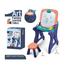 Kids Learning Table Drawing Board Set With Stool image