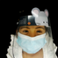 Kid's Protective Facial Mask Face Shield Dustproof Sand Saliva Splash Protective Safety Full Face And Eyes With Adjustable Band, Comfort Sponge (face_shield_kid) - 5 Pcs image