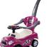 Kids Ride On Car Push And Pull Baby Car With Music Parental Handle Baby Safety Bar - Purple image