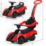 Kids Ride On Licensed Pagani Zonda Push Car With Pull Handle - Red image