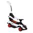 Kids Ride On Licensed Pagani Zonda Push Car With Pull Handle - White image