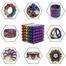 Kids Round Magnetic Stainless Steel Solid Balls , 216 Pcs (Multicolor), Size: 5 MM, image