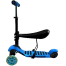 Kids Scooter Wheels Lighting System Scooter With Ring Bell And Seat For Children (scooter_fun_937027) Black And Blue image