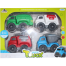 Kids Toy Friction Car Set 4 Pcs Push Car For Baby Construction Truck Car Set Large Size Car image
