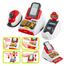 Kids, Toy Till Cash Register with Scanner, Credit Card,Play Food,Money and Groceries Shopping Basket for Boys and Girls image