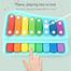 Kids Xylophone Knocking Piano With Light And Music For Baby Learning Fun Musical Instrument For Kids (668-51) image