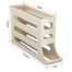 Kitchen Home Refrigerator scrolling egg rack holder Plastic storage Tray Boxes and Bins Egg Dispenser for Refrigerator image