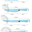 Kitchen Knives Set Wheat Straw Fiber Kitchen Knives With Food Grade Stainless Steel - 6 pcs image