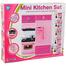 Kitchen Playset Toy Modern Kitchen Set Mini Kitchen Set Toy for Girls with Sound and Light image