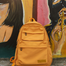 Korean Style Backpack - Yellow image