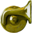 Kplus (8 Plus 8 Cm) Water Resistant Loud Electromagnetic Snail Horn For Bike Motorcycle Car 2 Pcs Pop Horn With Clumps 60dB 12V 410Hz 510Hz image