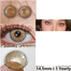 Ksseye Vienna Brown Color Contact Lens With Lens Kit Box image