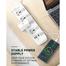 LDNIO SC4408 2500W Defender Series 4 Power Socket 4 USB Power Strip image