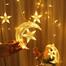 LED Star Curtain Lights ,6 moon-star image