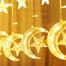 LED Star Curtain Lights ,6 moon-star image