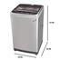 LG T1066NEFVF (10 Kg) Top Loading Washing Machine (Silver) image