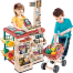 LONGMIRE 48 Piece Kids Toys Pretend Role Play Electronic Toy with Shopping Cart and Sound Effects Supermarket Kit for Kids image