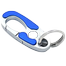 LUFA Silver Blue Antique Metal Keychain For Men Stylish Or Girl Key Ring Hook Keychain Holder For Bikes Car Random image