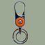 LUFA Silver Pink Antique Metal Keychain For Men Stylish Or Girl Key Ring Hook Keychain Holder For Bikes Car image