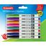 LUXOR Blister Pack Of 8 120 Whiteboard Markers 1-2MM Assorted Wheel Tip image