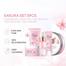 Laikou Japan Sakura Cleanser Cherry Blossoms Whitening Face Serum Reduce Spots - 5pcs image