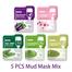 Laikou Tea Tree/ Eggplant /Mung Bean/Sakura / Matcha Mud Mask- 5pcs Combo image