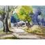 Landscape Watercolor Dhanmondi Lake - (27x20)inches image