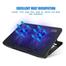 Laptop Adjustable Cooling Pad Stand Dual Fan Black - N99 F2 image