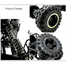 Large Scale RC Car 1:8 Off Road Monster Truck Rock Crawler, 4WD All Terrains 2.4Ghz Radio Remote Control Car Vehicle RC Buggy for Kids Adults image