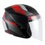 Vega Lark Legend Dull Black Red Helmet image