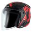 Vega Lark Victor Black Red Helmet image