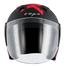 Vega Lark Victor Dull Black Red Helmet image