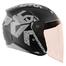 Vega Lark Victor Dull Black Silver Helmet image