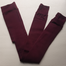 Leggings Women's Thermal Leggings With Full Length Fleece Lining Lined Tights (Maroon Colour) image