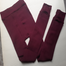 Leggings Women's Thermal Leggings With Full Length Fleece Lining Lined Tights (Maroon Colour) image