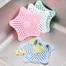 Licogel Drain Strainer Rubber Starfish 4PCS Stable Solid Color Flexible Soft Professional Hair Catcher Sink Strainer Trapper Clog Bathroom Bathtub image