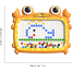 Little Cute Duck Magnetic Drawing Board, Large Doodle Board With Magnetic Pen and Beads, Magnetic Dot Art, Educational Toys Montessori Preschool Travel Toys image