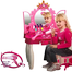 Little Princess Mirror Dressing Table Up With Music Sound And Light Glamour Beauty Makeup Pretend Role Play Set Toy For Kids image
